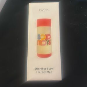 Ban.do STAINLESS STEEL THERMAL MUG 16oz- BOLD MOVE, NWT